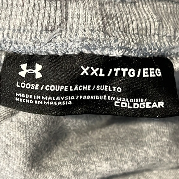 Under Armour Cold Gear Grey Athletic Warm Up Joggers Size XXL - Picture 6 of 10